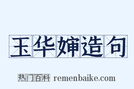 玉华婶造句是什么意思的图片